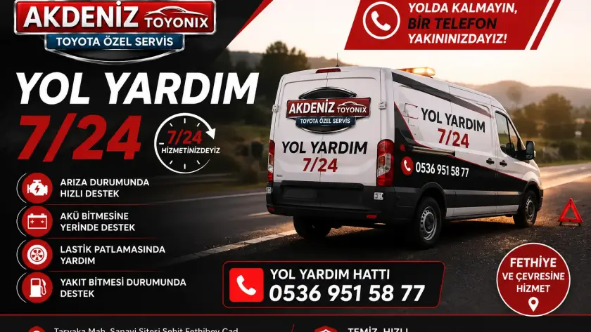 fethiye toyota yol yardım