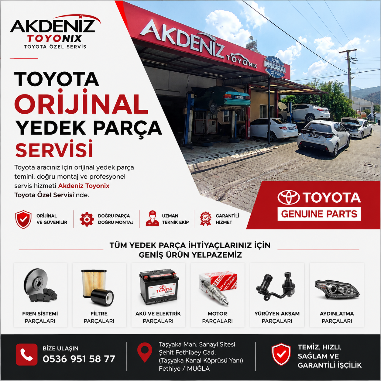 Toyota Orijinal Yedek Parça Servisi