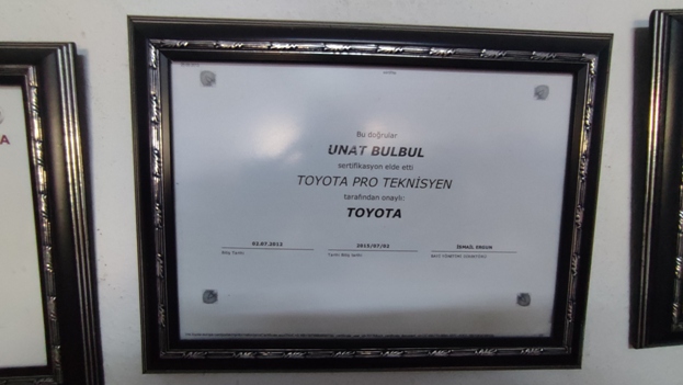 Akdeniz Toyonix Sertifikaları